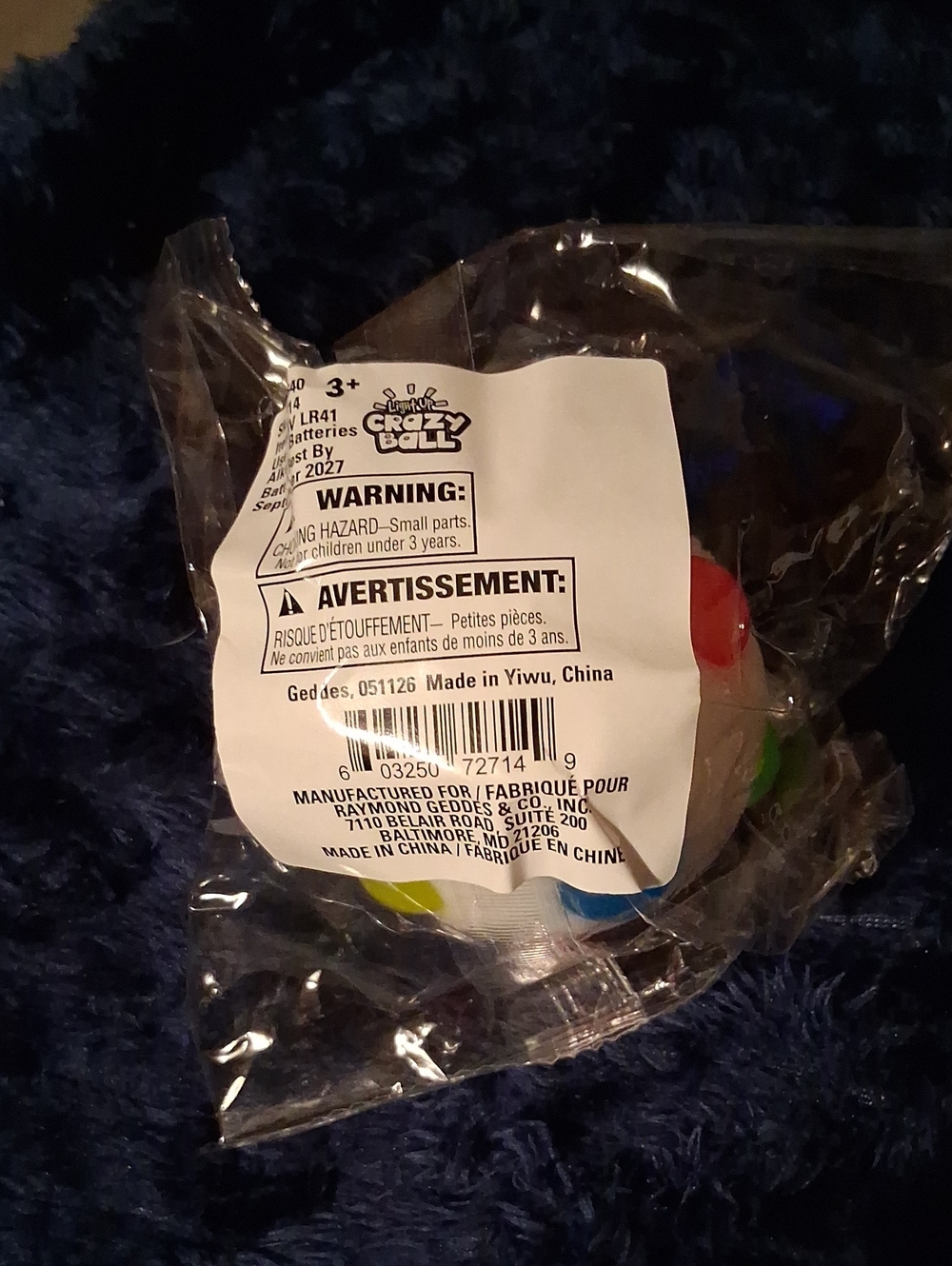 Crazy Ball Multicolor Sensory Squeeze Toy -